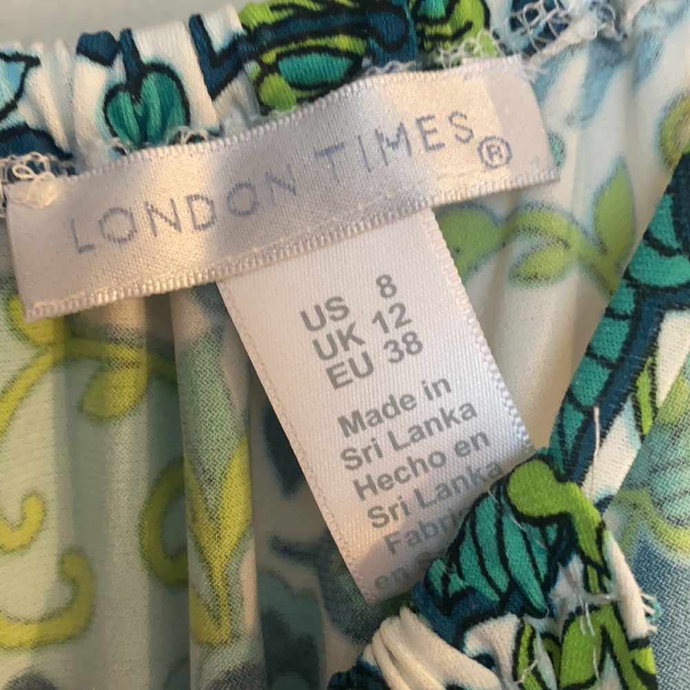 London Times Key Hole Halter Dress size 8 - Picture 3 of 4